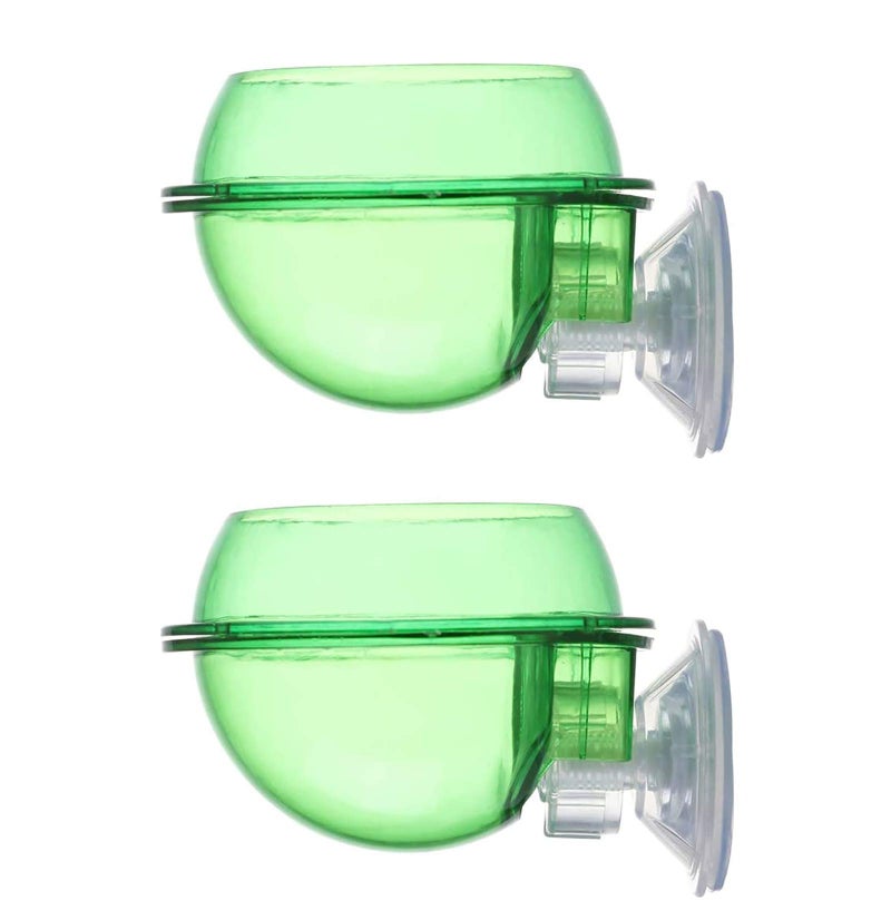Windspeed Suction Cup Reptile Feeder, Reptile Feeding Food Water Bowl Escape Proof Worm Dish Gecko Feeder Chameleon Bowl, Reptile Ledge Accessories Supplies for Lizard Bearded Dragon, 2 Pack - Image 1